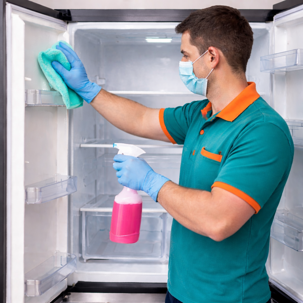 Dauble Door Fridge Cleaning