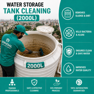 Water Storage Tank Cleaning (2000L)